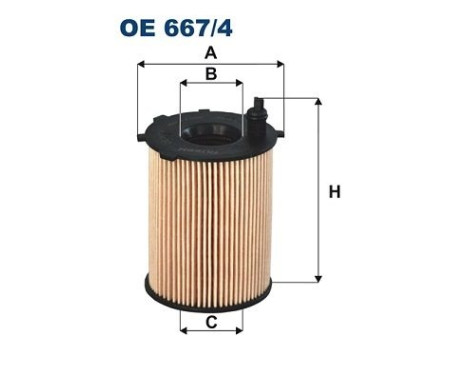 Oil filter OE 667/4 Filtron