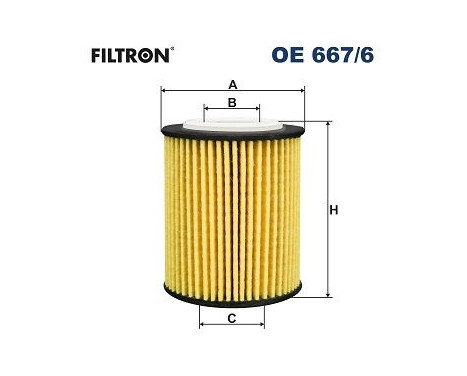 Oil filter OE 667/6 Filtron