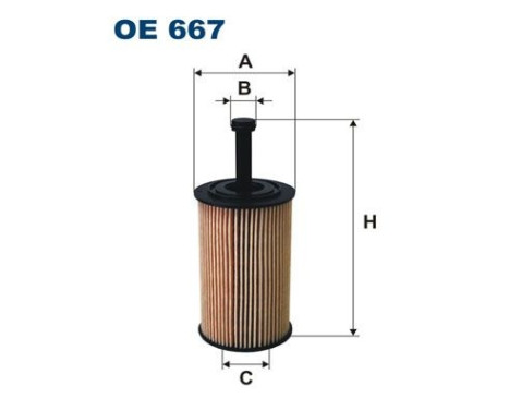 Oil filter OE 667 Filtron