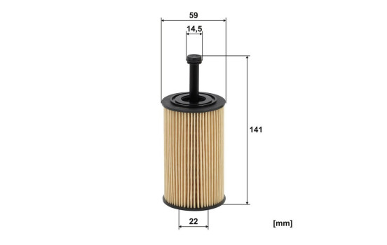 Oil filter OE 667 Filtron, Image 3