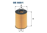 Oil filter OE 669/1 Filtron