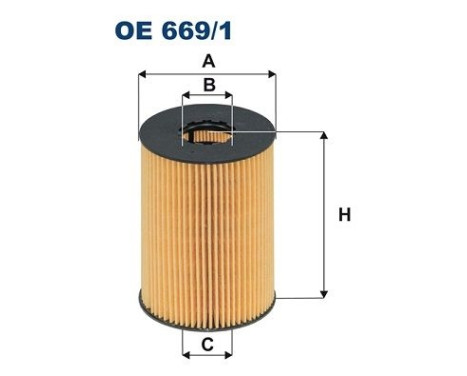 Oil filter OE 669/1 Filtron