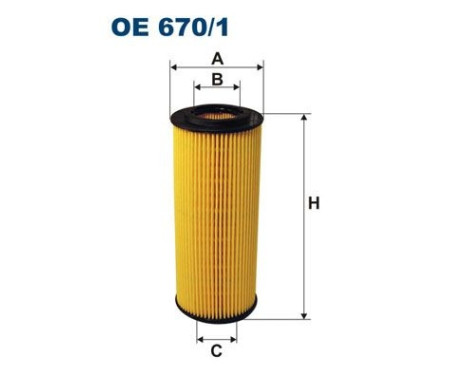 Oil filter OE 670/1 Filtron