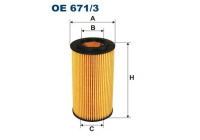 Oil filter OE 671/3 Filtron