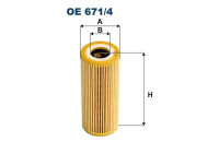 Oil filter OE 671/4 Filtron
