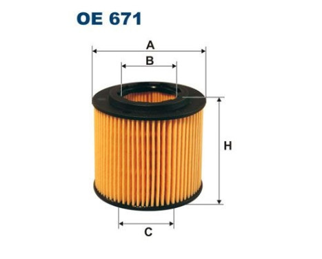 Oil filter OE 671 Filtron