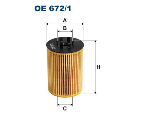 Oil filter OE 672/1 Filtron