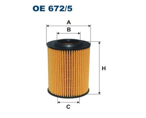 Oil filter OE 672/5 Filtron