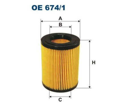 Oil filter OE 674/1 Filtron