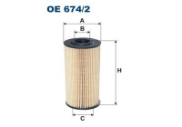Oil filter OE 674/2 Filtron