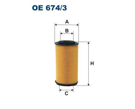 Oil filter OE 674/3 Filtron