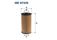 Oil filter OE 674/6 Filtron