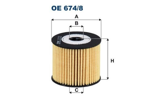 Oil filter OE 674/8 Filtron