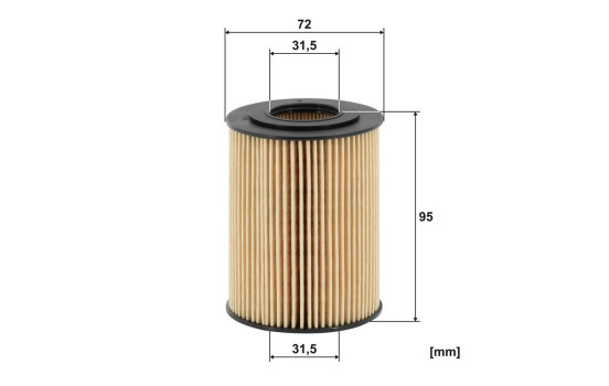 Oil filter OE 677/1 Filtron, Image 2