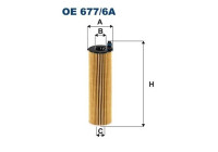 Oil filter OE 677/6A Filtron