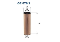 Oil filter OE 678/1 Filtron