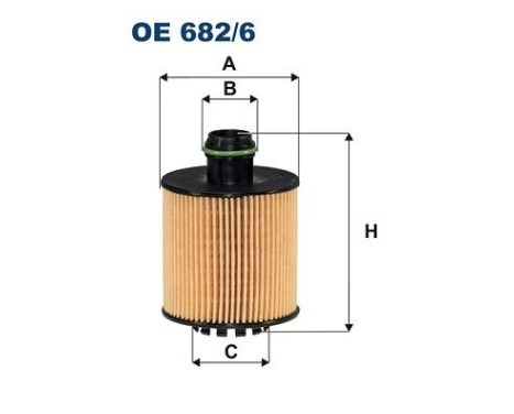 Oil filter OE 682/6 Filtron