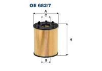 Oil filter OE 682/7 Filtron