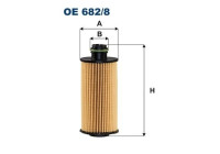 Oil filter OE 682/8 Filtron
