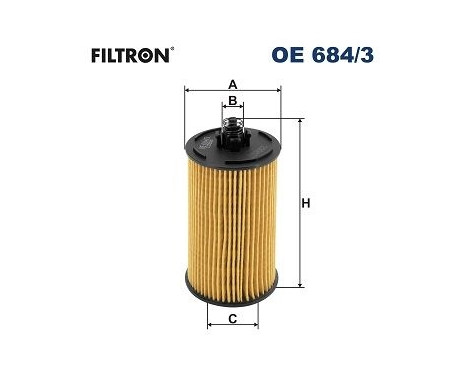 Oil filter OE 684/3 Filtron