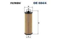 Oil filter OE 684/4 Filtron