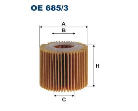 Oil filter OE 685/3 Filtron