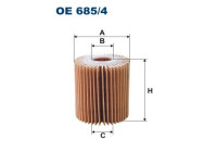 Oil filter OE 685/4 Filtron