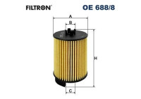 Oil filter OE 688/8 Filtron