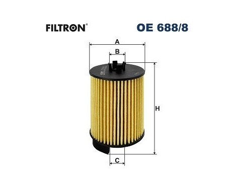 Oil filter OE 688/8 Filtron