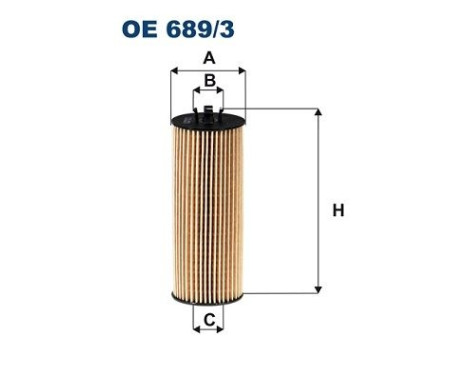 Oil filter OE 689/3 Filtron