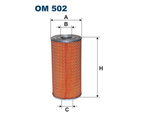 Oil filter OM 502 Filtron