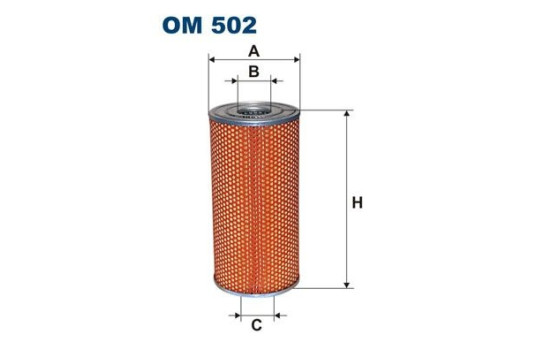 Oil filter OM 502 Filtron