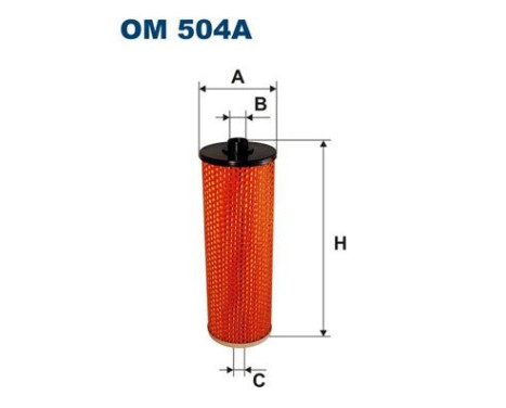 Oil filter OM 504A Filtron