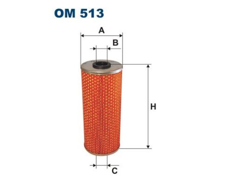 Oil filter OM 513 Filtron