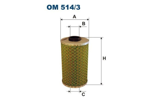 Oil filter OM 514/3 Filtron