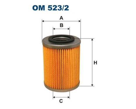 Oil filter OM 523/2 Filtron
