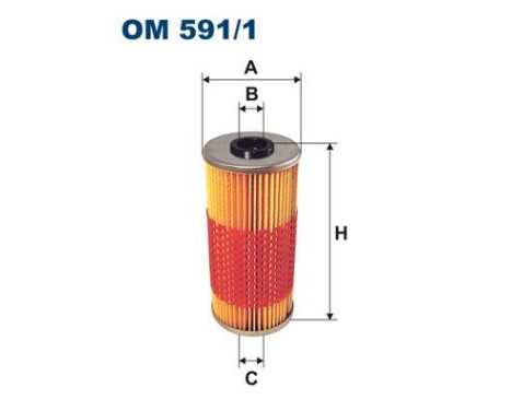 Oil filter OM 591/1 Filtron