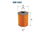 Oil filter OM 652 Filtron