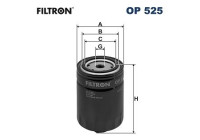 Oil filter OP 525 Filtron