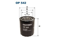 Oil filter OP 542 Filtron
