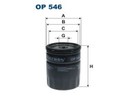 Oil filter OP 546 Filtron