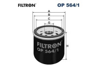 Oil filter OP 564/1 Filtron