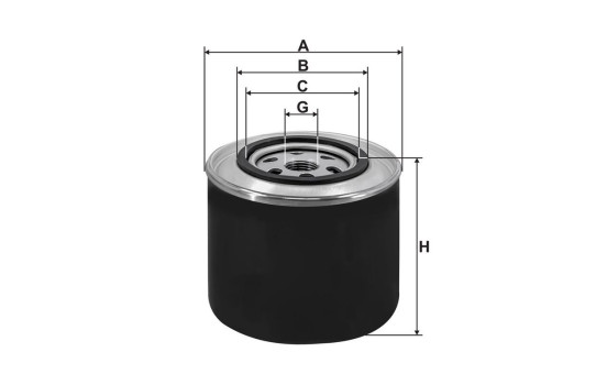 Oil filter OP 569 Filtron, Image 2