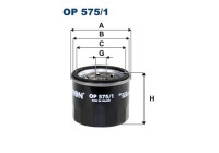 Oil filter OP 575/1 Filtron