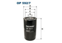 Oil filter OP 592/7 Filtron