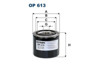 Oil filter OP 613 Filtron