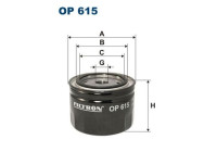 Oil filter OP 615 Filtron