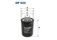 Oil filter OP 622 Filtron