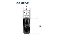 Oil filter OP 626/2 Filtron
