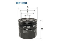 Oil filter OP 628 Filtron